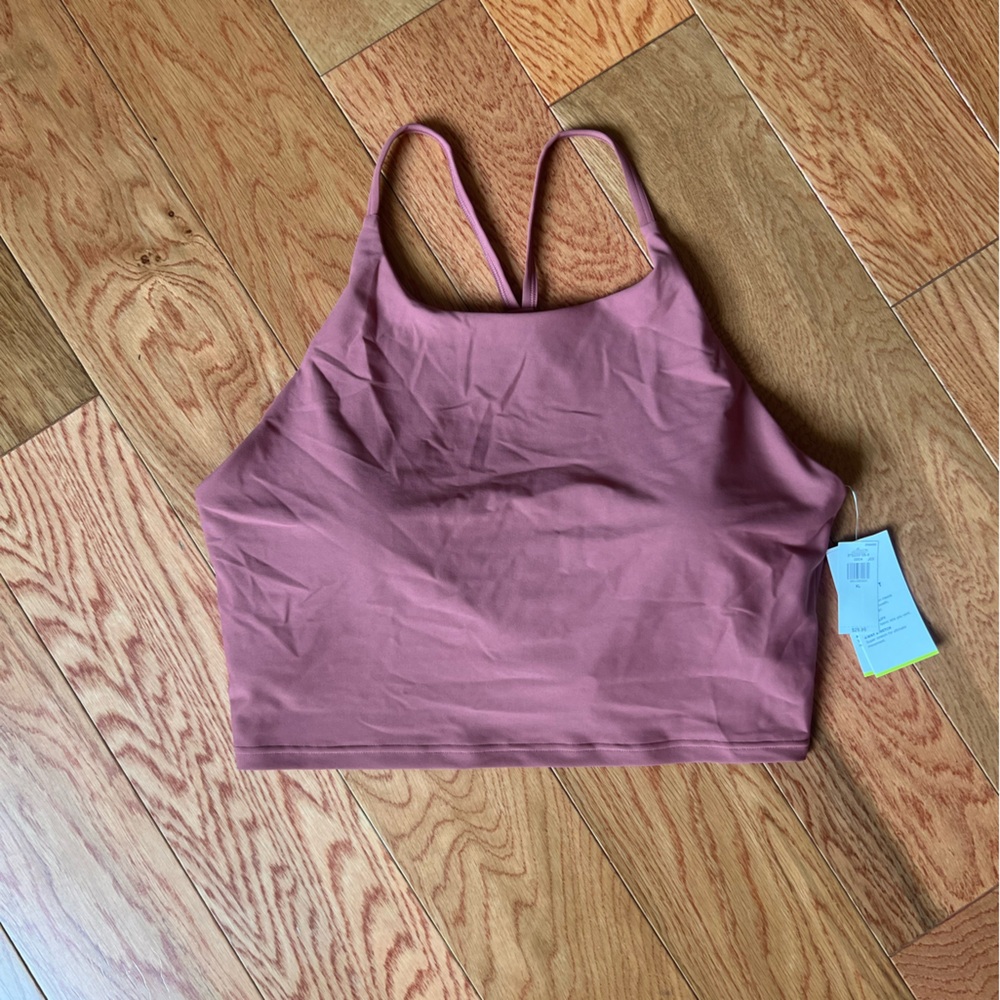 Old navy tank top xl light support sports bra new
